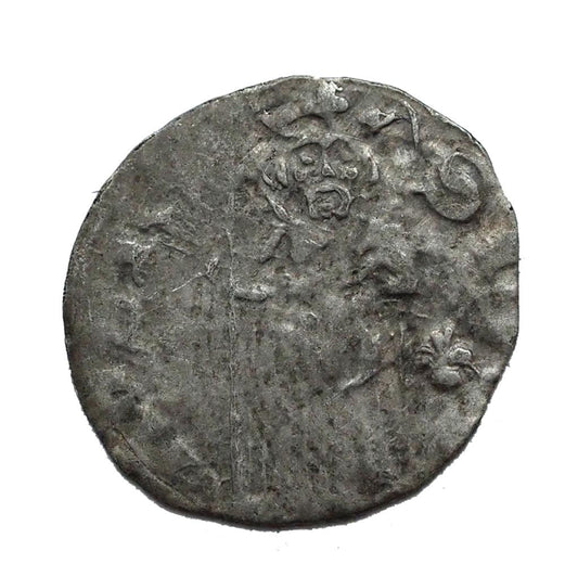 I.Lajos 1342-1382 denár gránátalma-gránátalma UNIKUM!