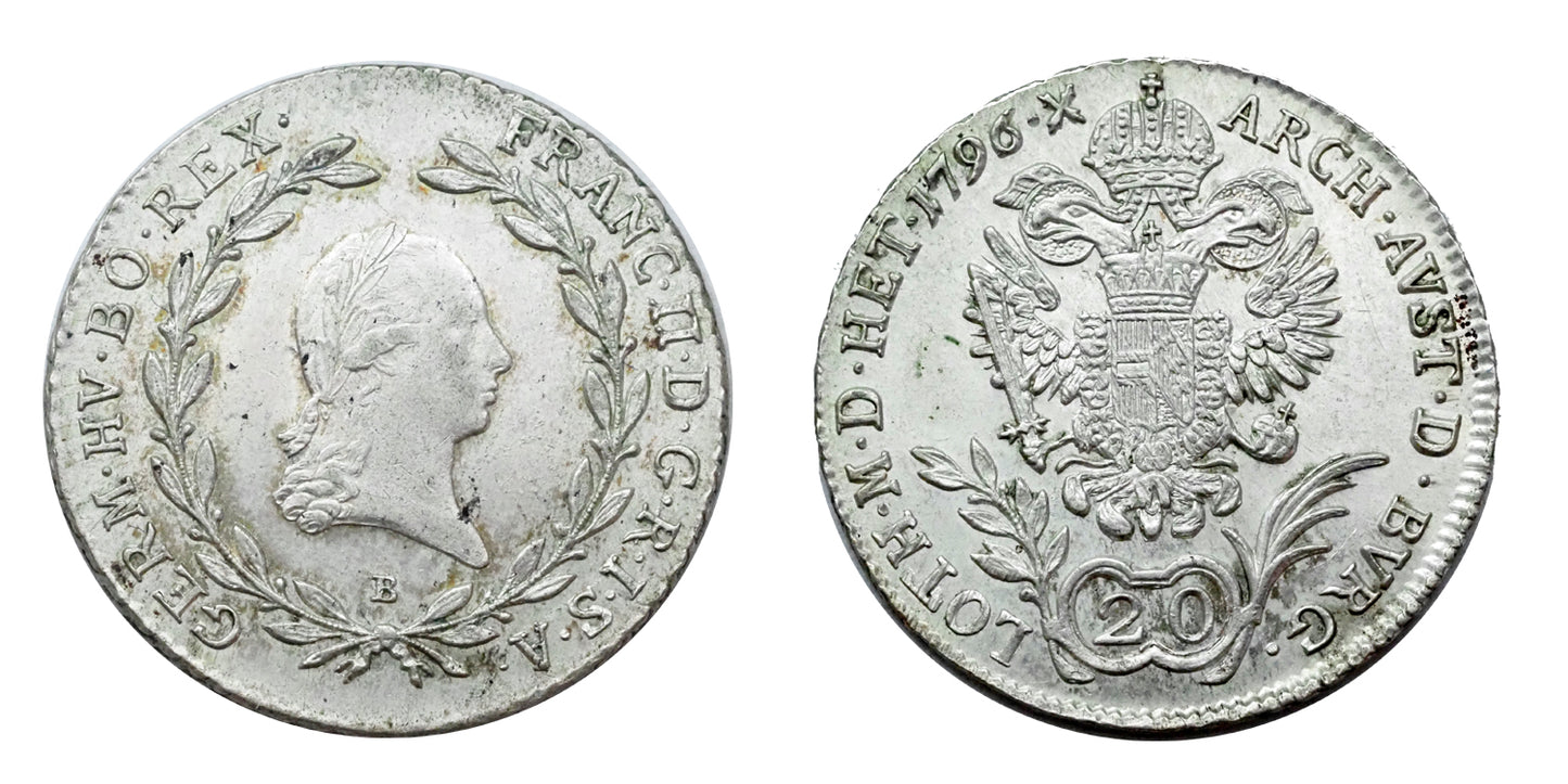 Ferenc 1792-1835 20 krajcár 1796
