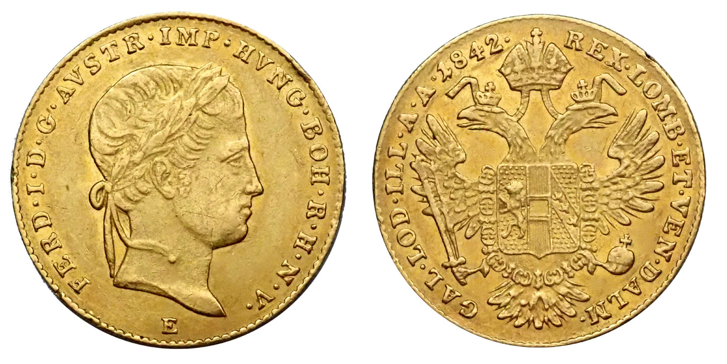 V.Ferdinánd 1835-1848 dukát 1842 E