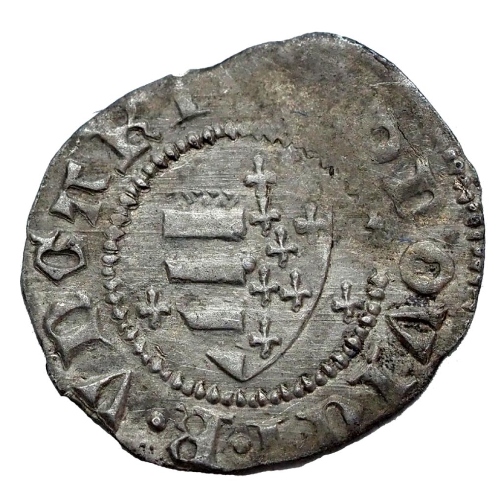 I.Lajos 1342-1382 denár szerecsenfej-csillag