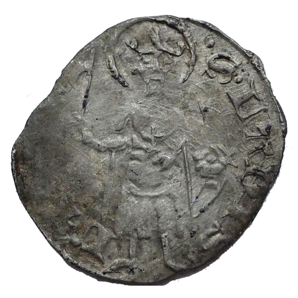 I.Lajos 1342-1382 denár szerecsenfej-csillag