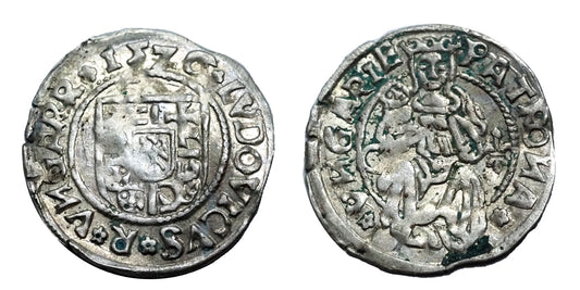 II.Lajos 1516-1526 denár 1526 Kassa