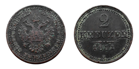 Ferenc József 2 krajcár 1851 G