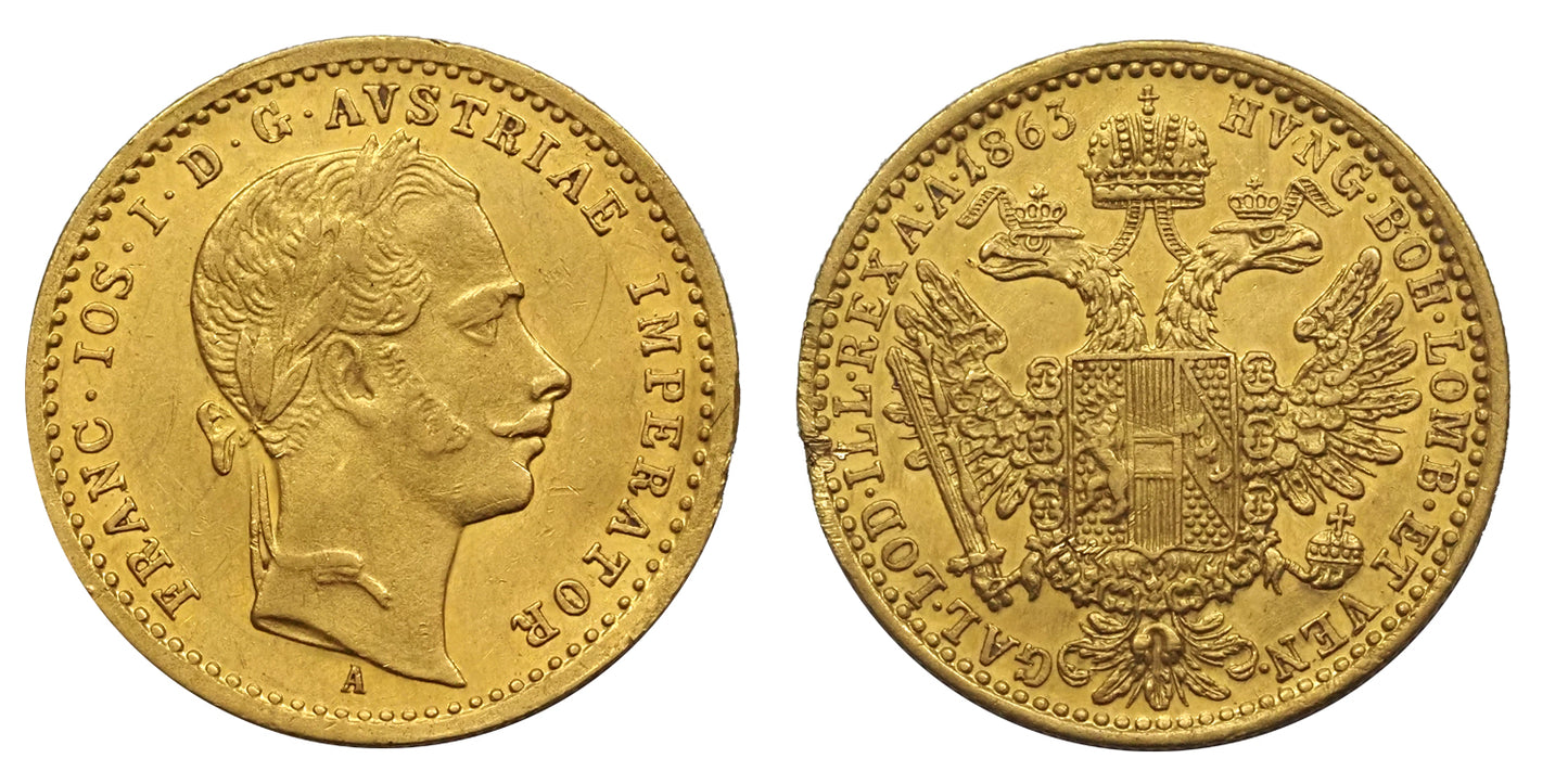 Ferenc József 1848-1916 dukát 1863