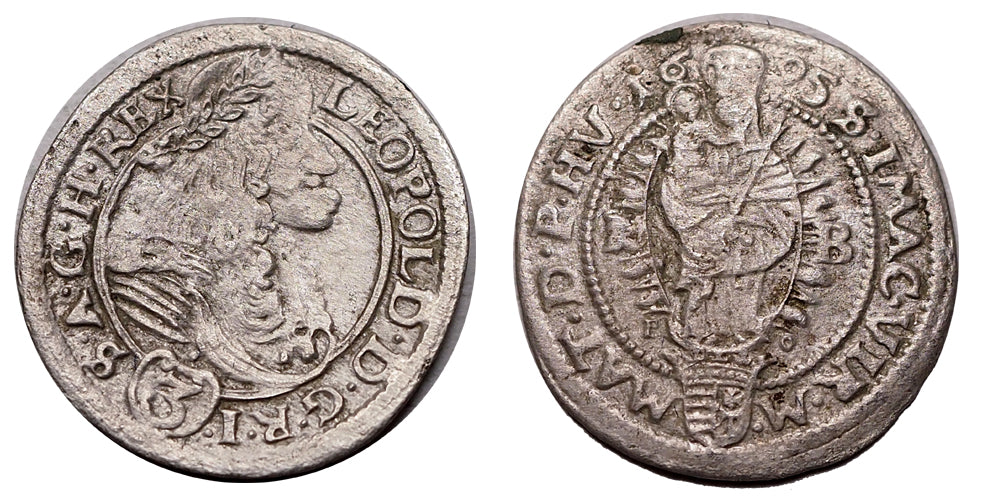 I.Lipót 1657-1705 3 krajcár 1695 NB