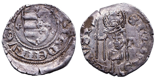 Mária 1382-1395 denár R!