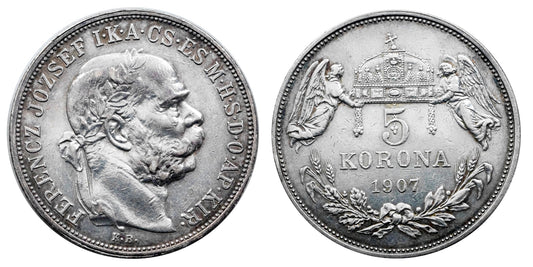 Ferenc József 5 korona 1907 KB